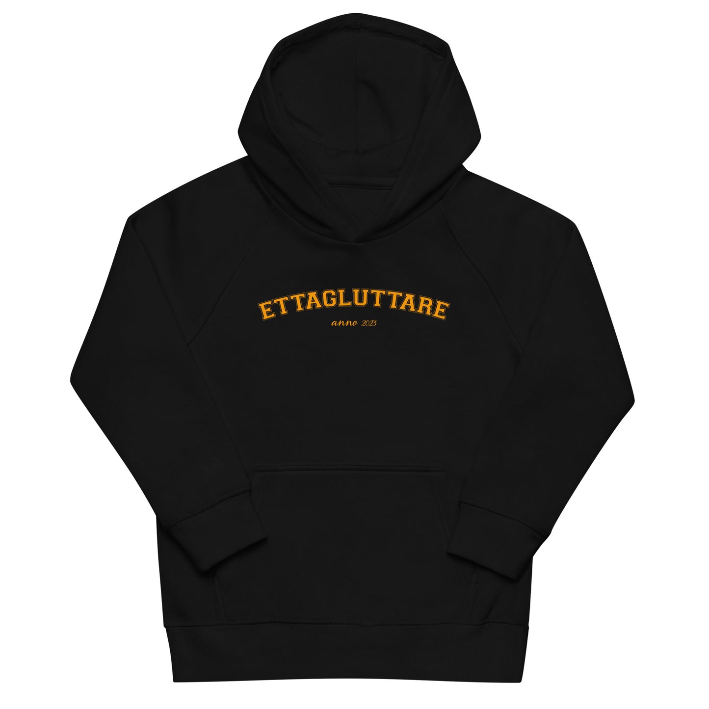 ETTAGLUTTARE - Unisexhoodie med orange tryck