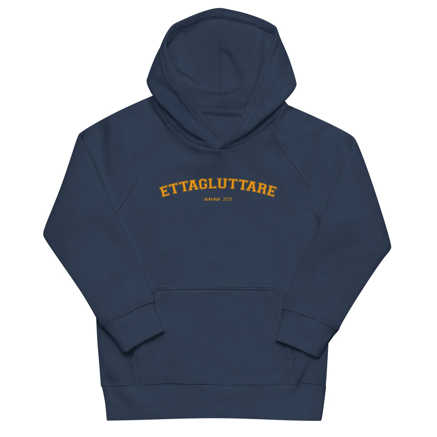 ETTAGLUTTARE - Unisexhoodie med orange tryck