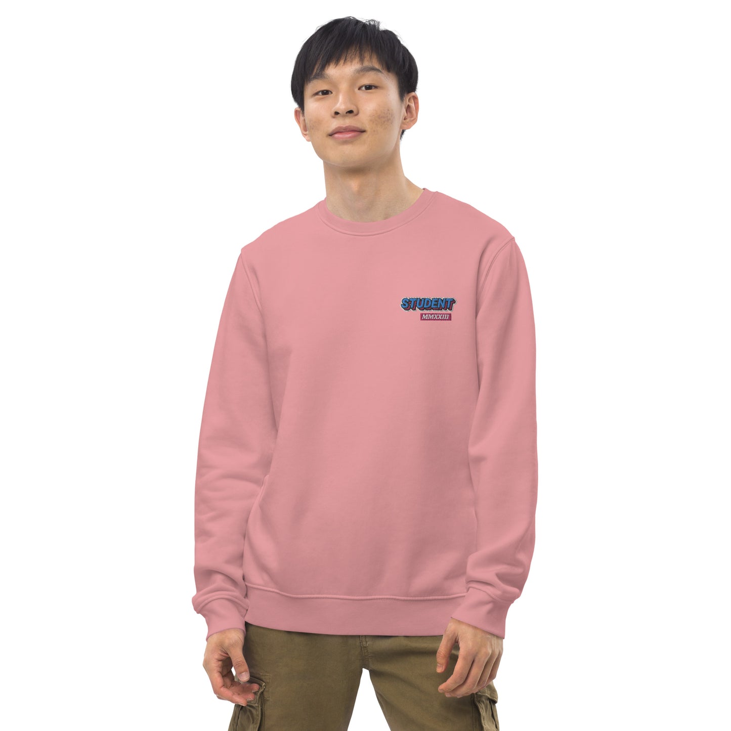 STUDENT 2023 - Premium unisex eco collegetröja med brodyr - 4 färger