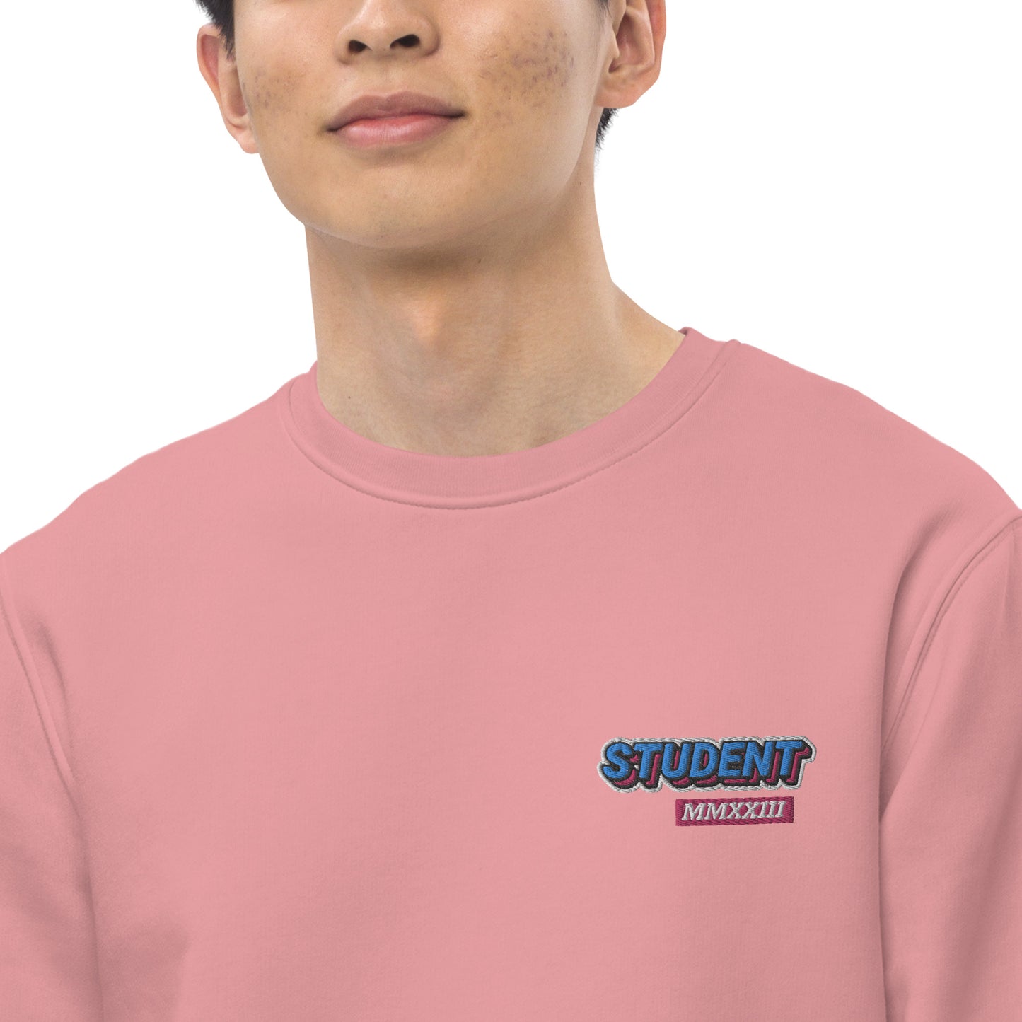 STUDENT 2023 - Premium unisex eco collegetröja med brodyr - 4 färger
