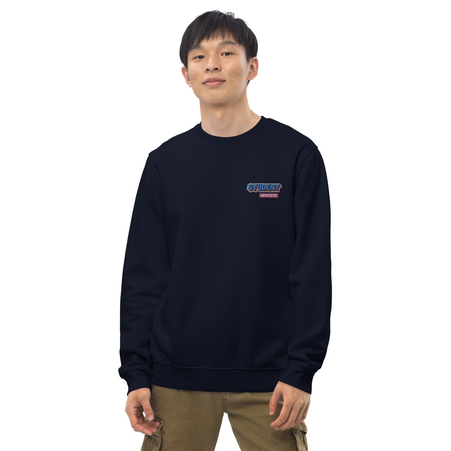 STUDENT 2023 - Premium unisex eco collegetröja med brodyr - 4 färger