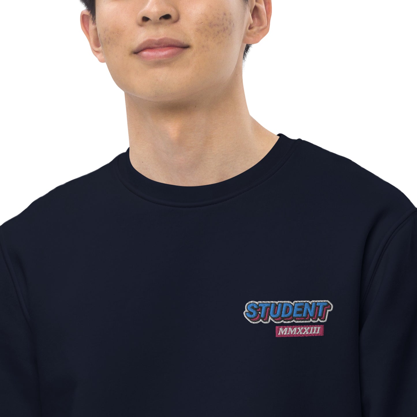 STUDENT 2023 - Premium unisex eco collegetröja med brodyr - 4 färger