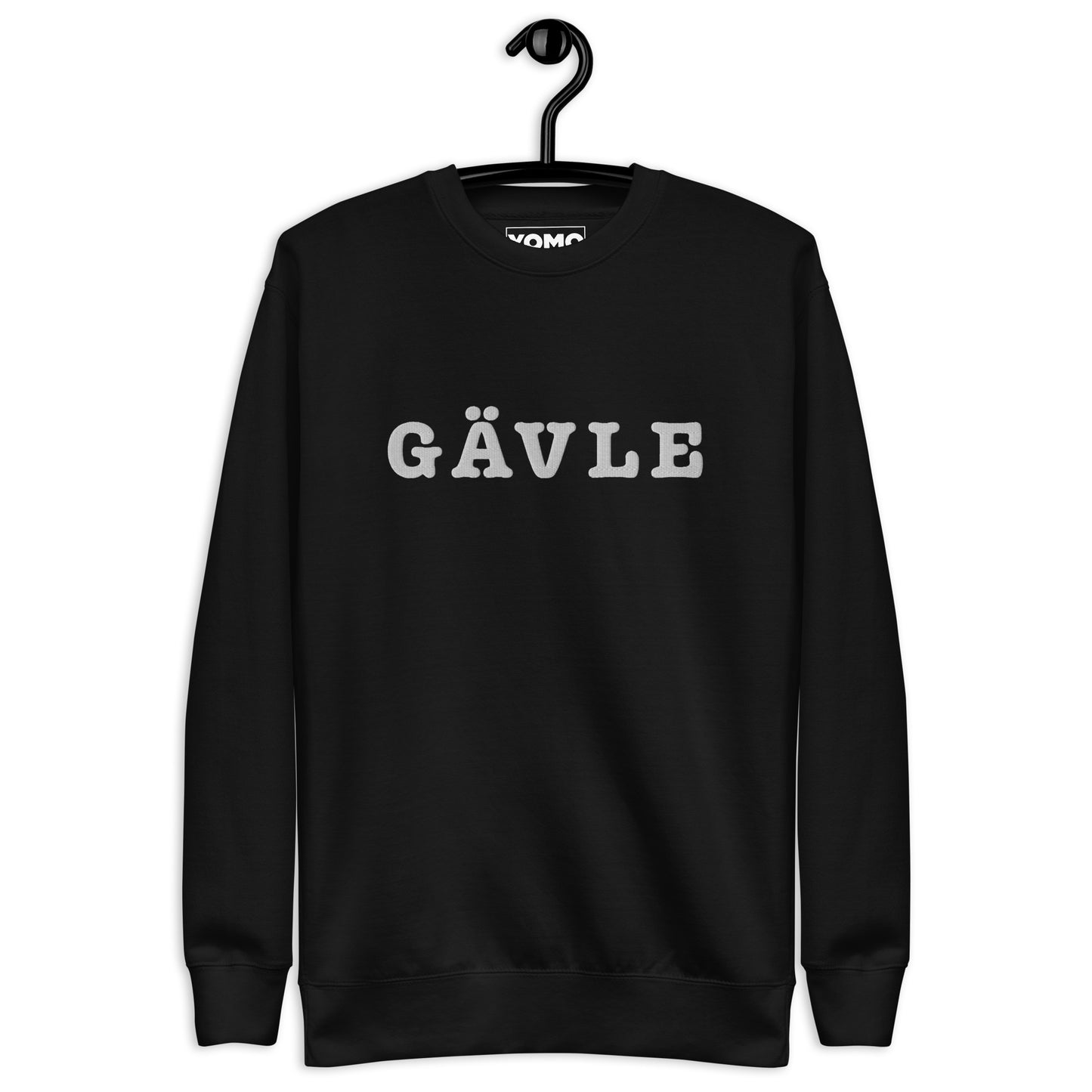 GÄVLE - Premium Unisex Sweatshirt/Collegetröja med vit brodyr - 4 färger