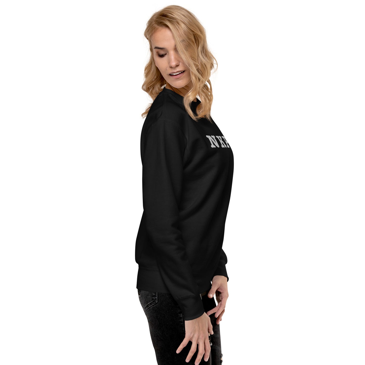 NORRKÖPING (NKPG) - Premium Unisex Sweatshirt/Collegetröja med vit brodyr - 4 färger