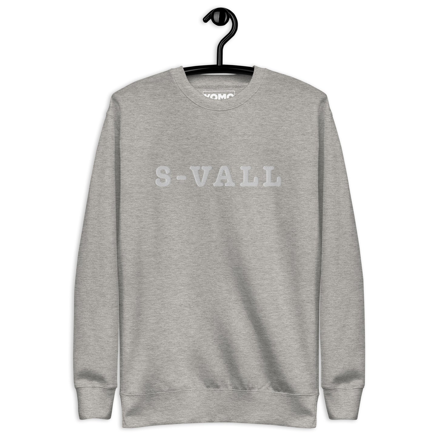 SUNDSVALL (S-VALL) - Premium Unisex Sweatshirt/Collegetröja med vit brodyr - 4 färger