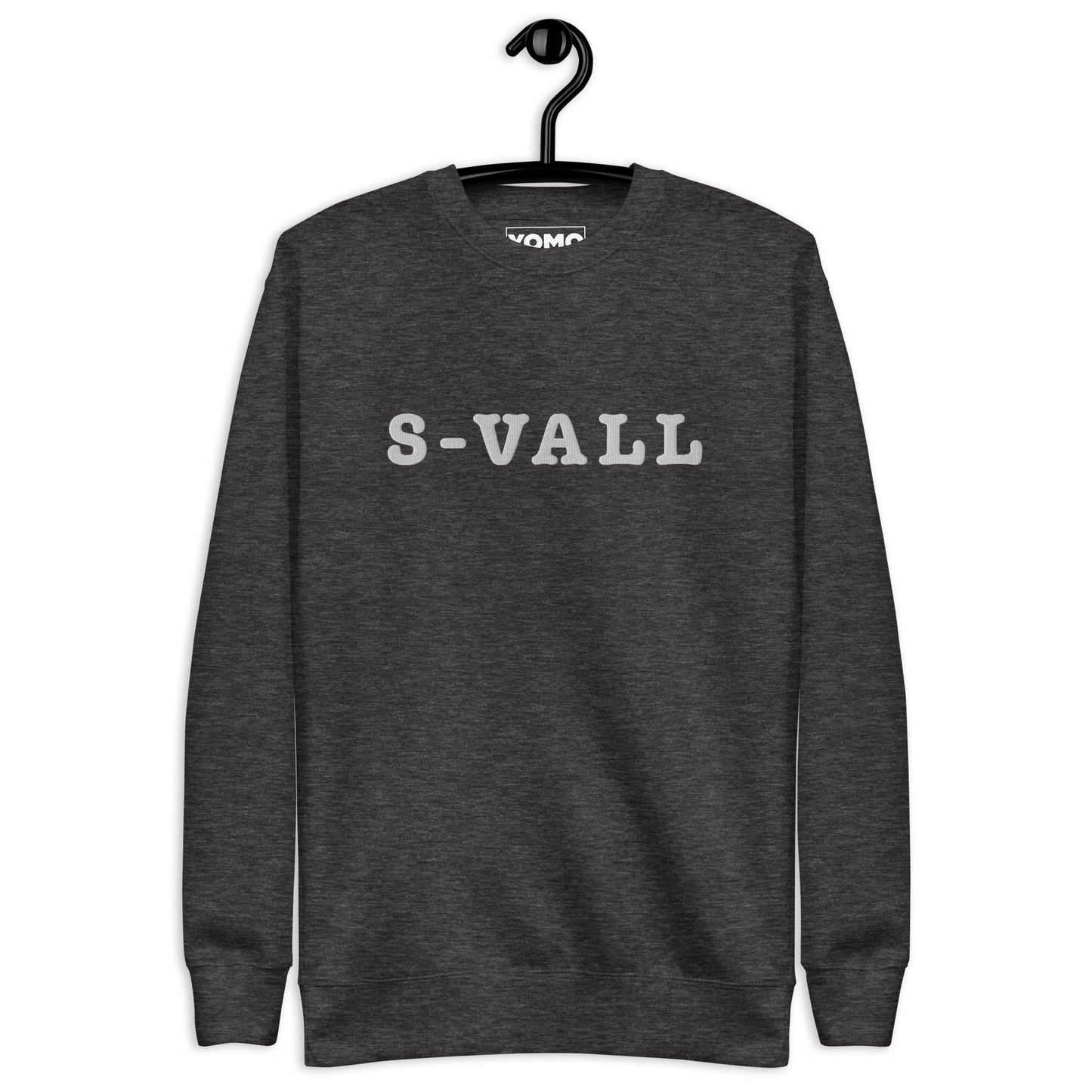 SUNDSVALL (S-VALL) - Premium Unisex Sweatshirt/Collegetröja med vit brodyr - 4 färger