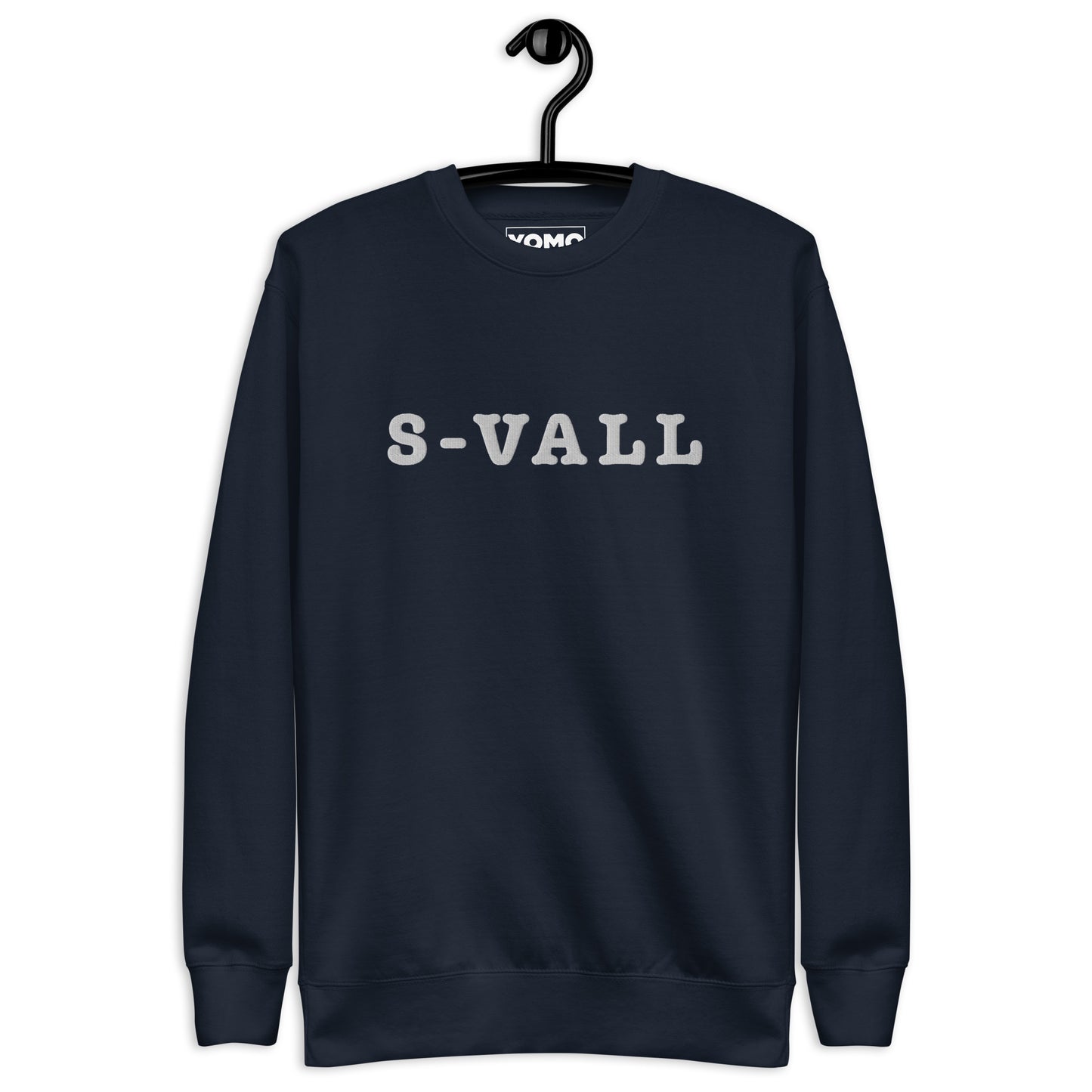 SUNDSVALL (S-VALL) - Premium Unisex Sweatshirt/Collegetröja med vit brodyr - 4 färger