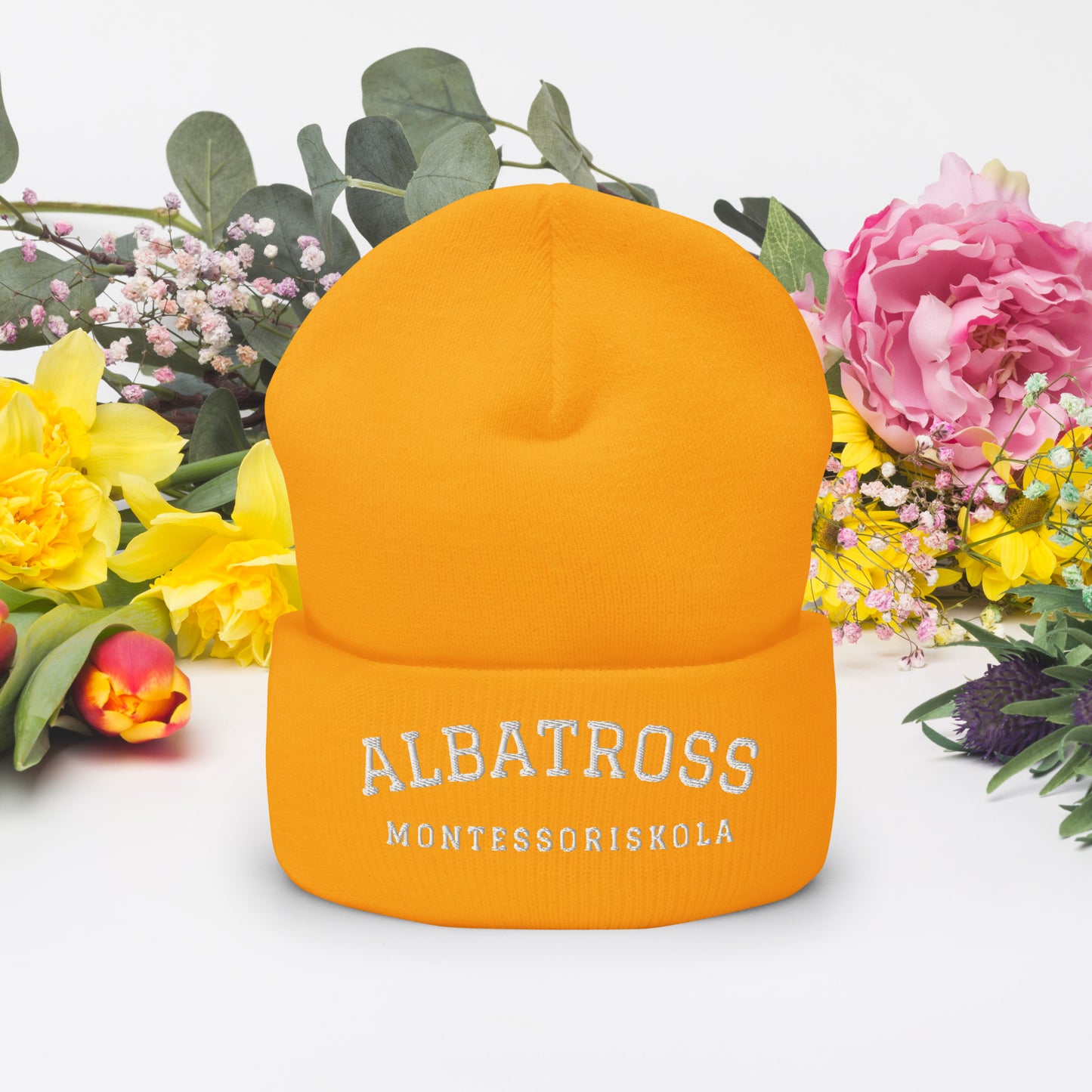 ALBATROSS MONTESORISSKOLA - Broderad mössa - 9 färger