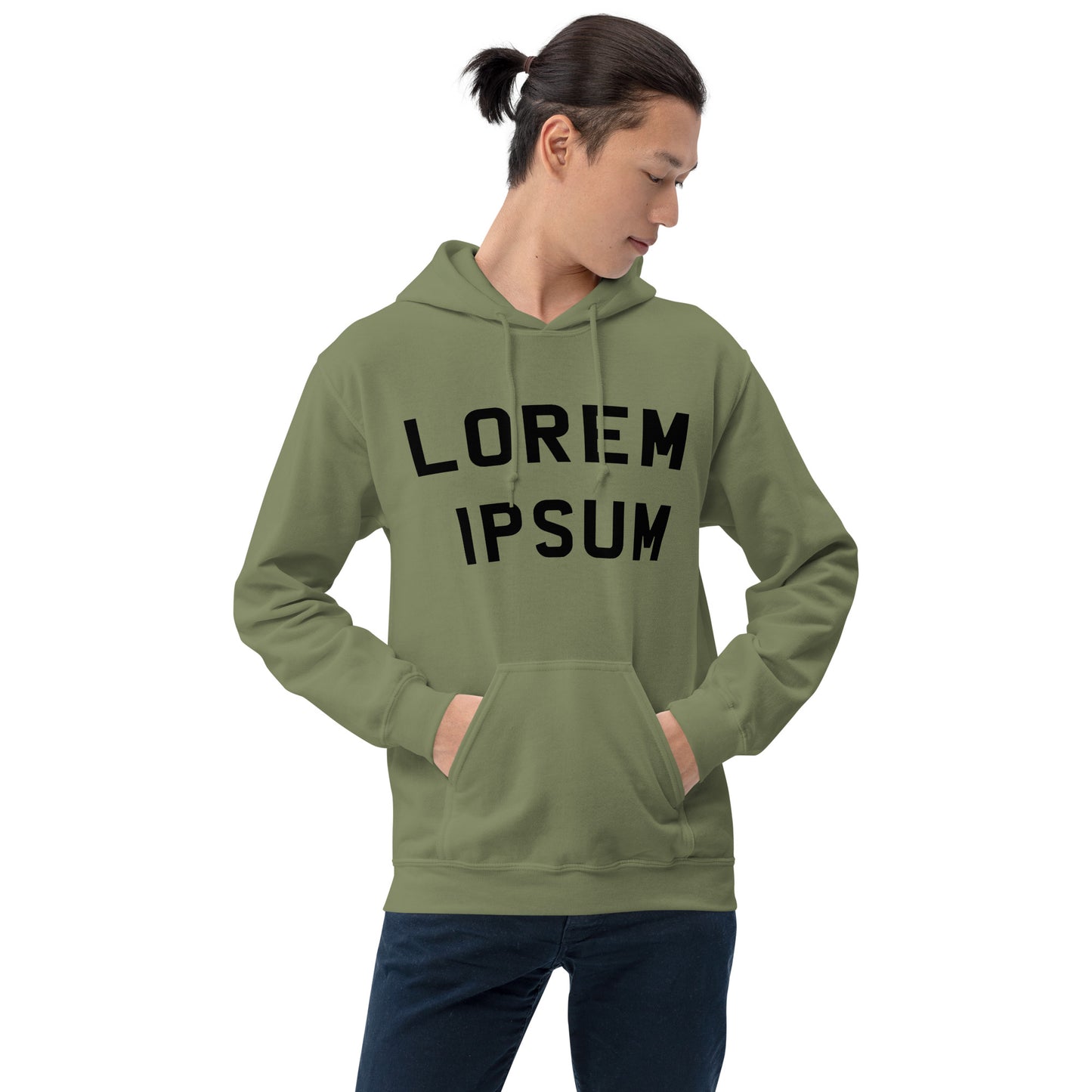 LOREM IPSUM - Premium unisex eco collegetröja med tryck - 12 färger