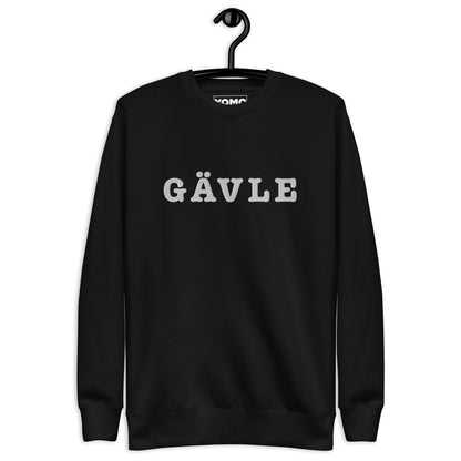 GÄVLE - Premium Unisex Sweatshirt/Collegetröja med vit brodyr - 4 färger