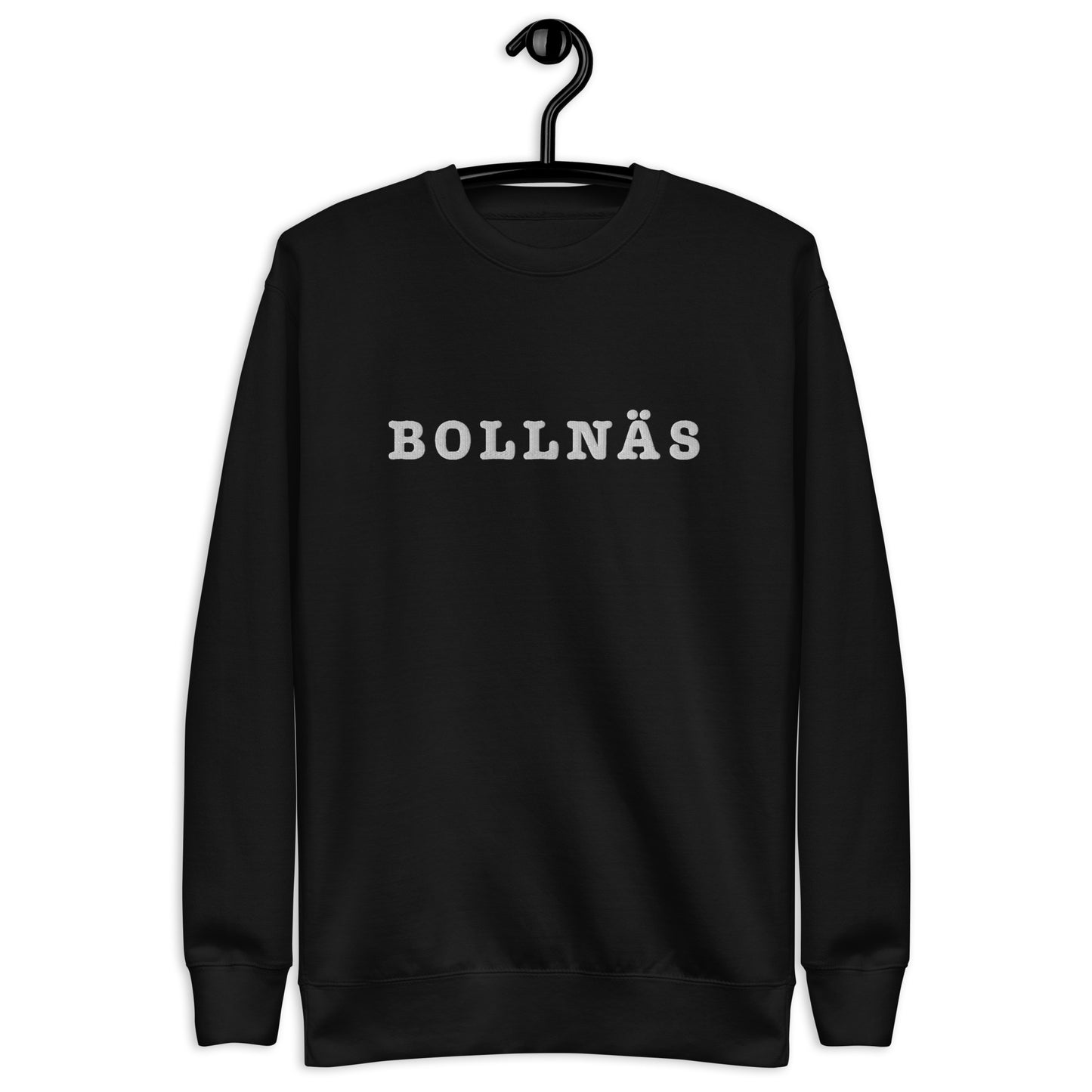 BOLLNÄS - Premium Unisex Sweatshirt/Collegetröja med vit brodyr - 3 färger