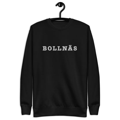 BOLLNÄS - Premium Unisex Sweatshirt/Collegetröja med vit brodyr - 3 färger