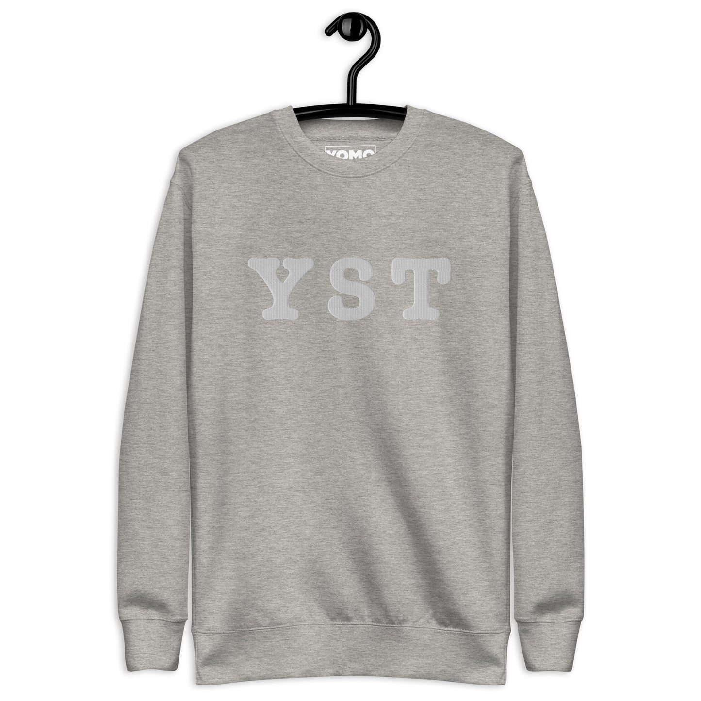 YSTAD (YST) - Premium Unisex Sweatshirt/Collegetröja med vit brodyr - 2 färger