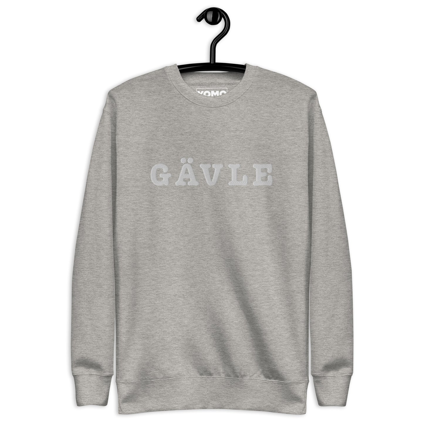 GÄVLE - Premium Unisex Sweatshirt/Collegetröja med vit brodyr - 4 färger