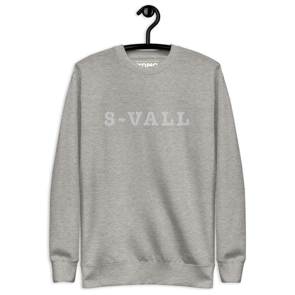 SUNDSVALL  (S-VALL) - Premium Unisex Sweatshirt/Collegetröja med vit brodyr - 4 färger