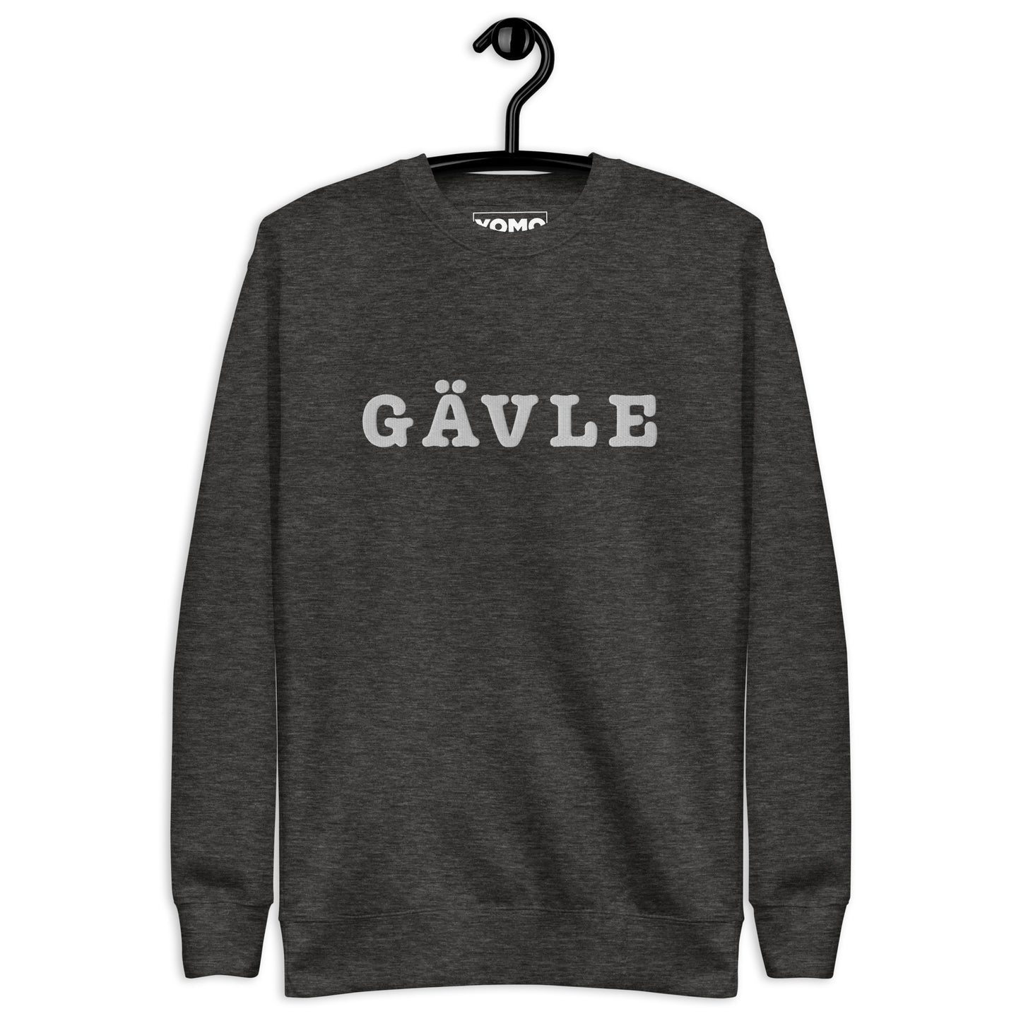 GÄVLE - Premium Unisex Sweatshirt/Collegetröja med vit brodyr - 4 färger