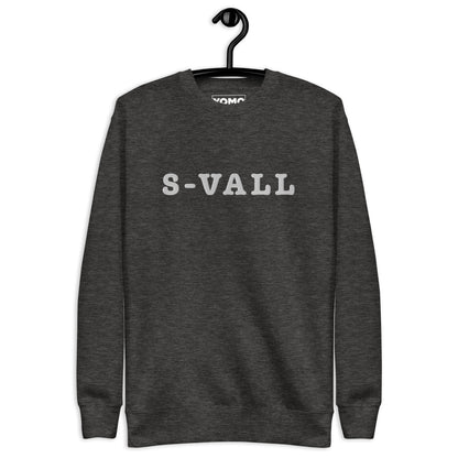 SUNDSVALL  (S-VALL) - Premium Unisex Sweatshirt/Collegetröja med vit brodyr - 4 färger