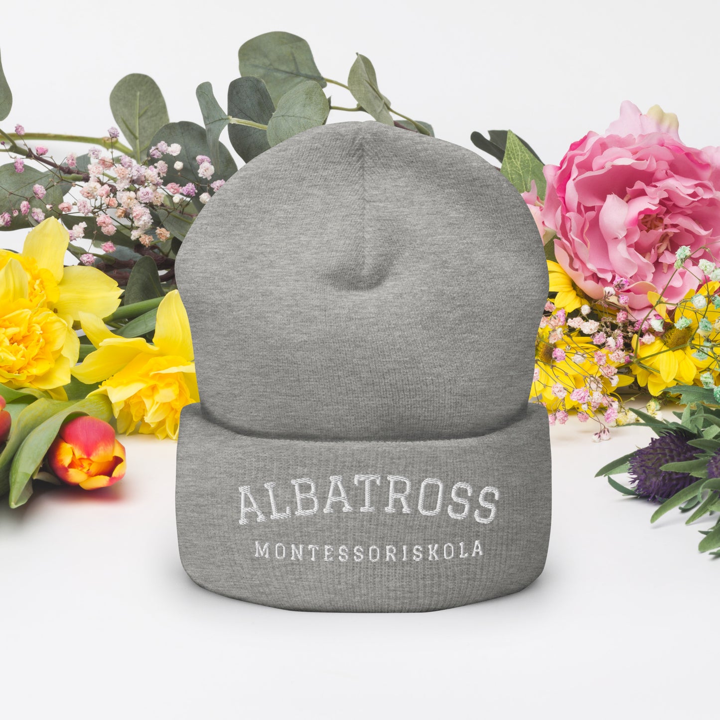 ALBATROSS MONTESORISSKOLA - Broderad mössa - 9 färger