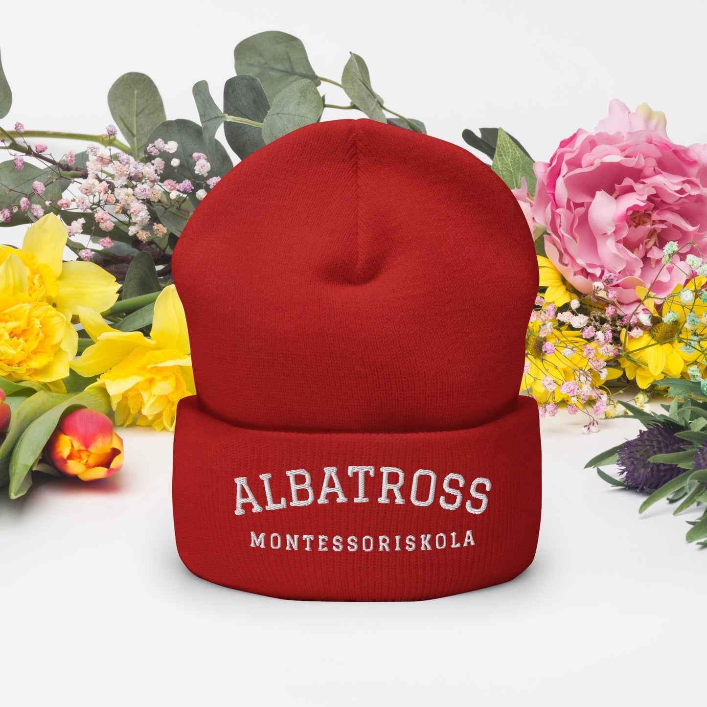 ALBATROSS MONTESORISSKOLA - Broderad mössa - 9 färger