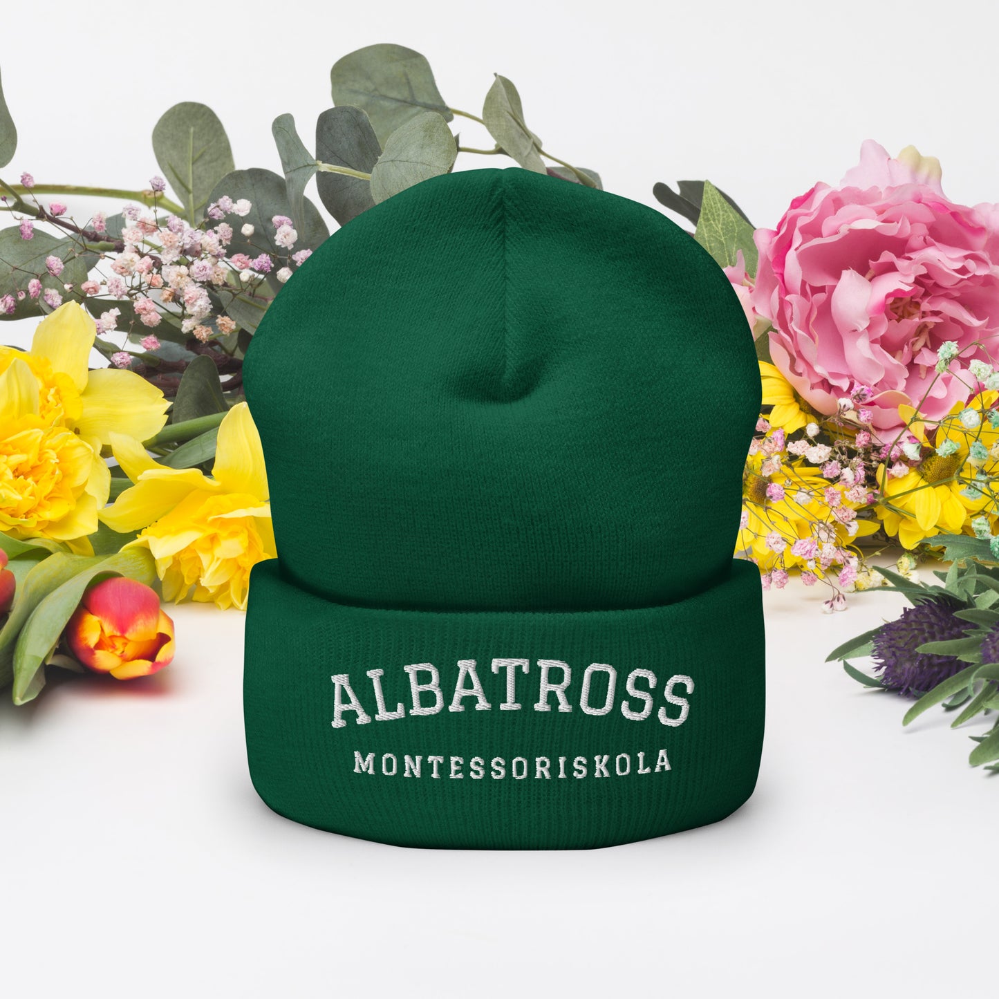 ALBATROSS MONTESORISSKOLA - Broderad mössa - 9 färger