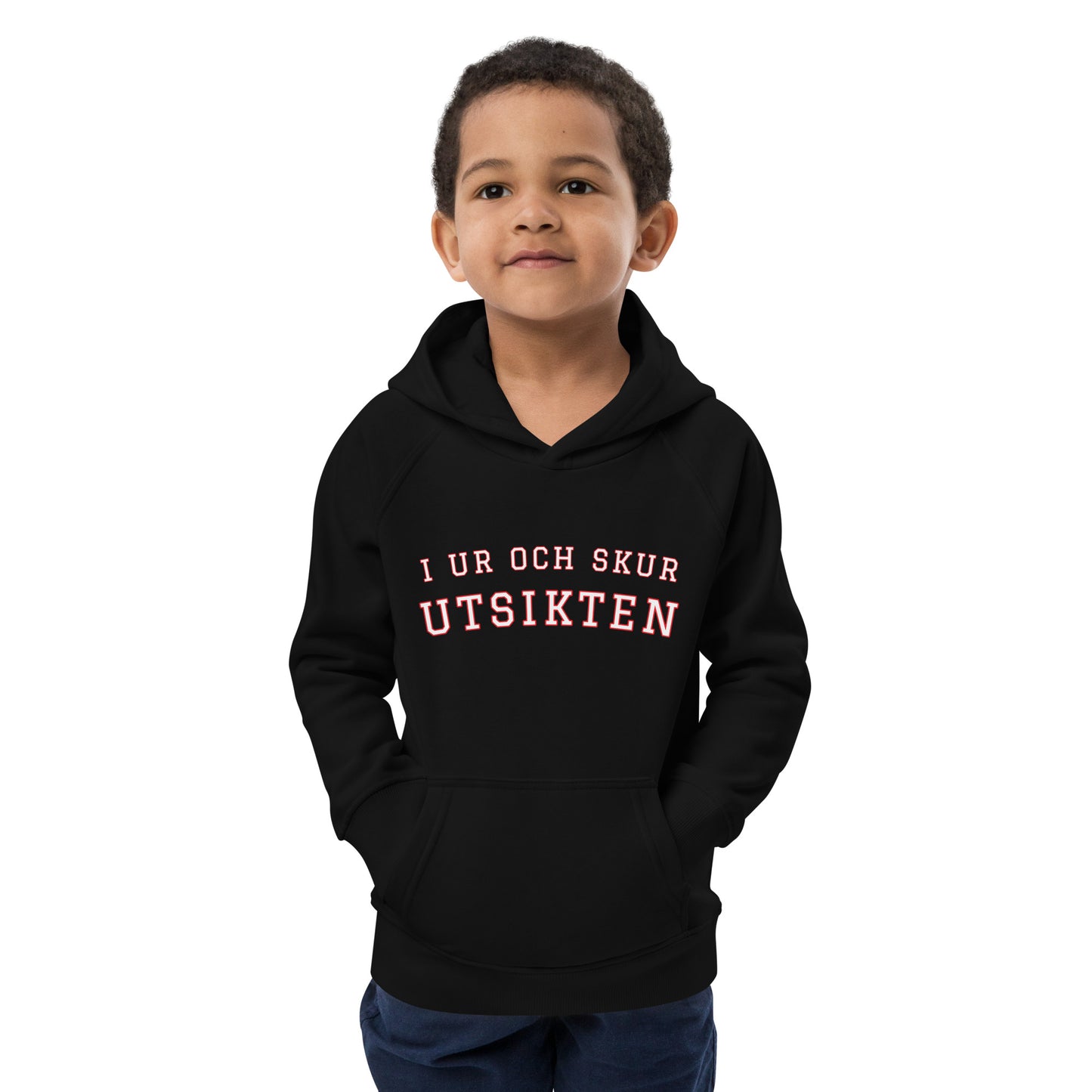 I UR OCH SKUR UTSIKTEN - Unisex hoodie 4-12 år - 3 färger