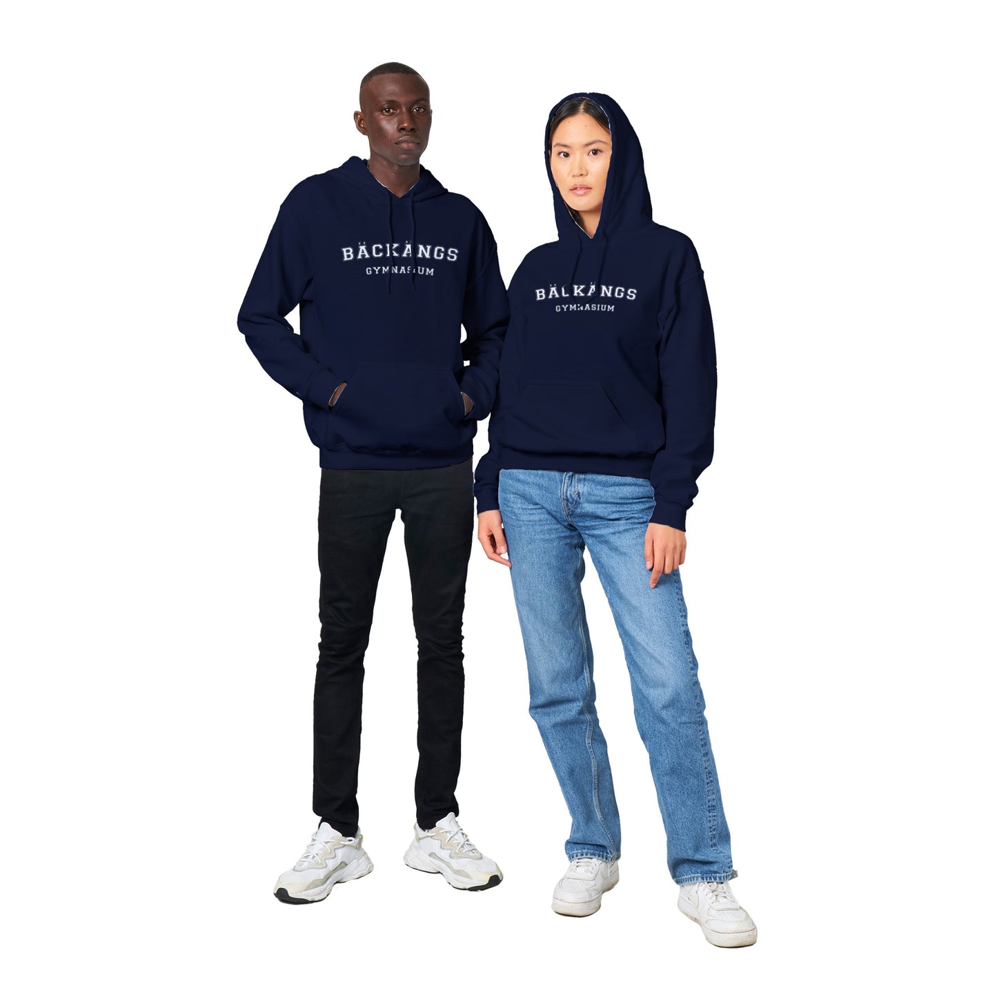 BÄCKÄNGSGYMNASIET - Unisex hoodie - 5 färger