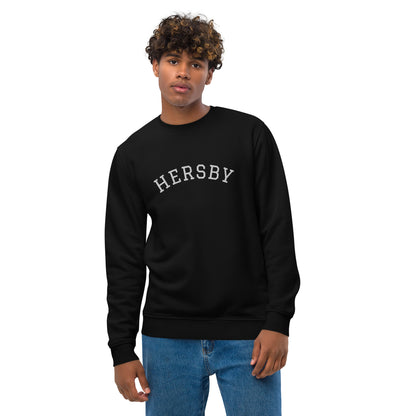 HERSBY - Premium unisex eco collegetröja med brodyr - 4 färger