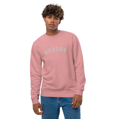 HERSBY - Premium unisex eco collegetröja med brodyr - 4 färger