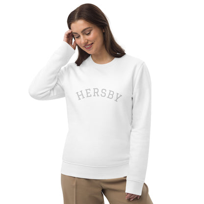 HERSBY - Premium unisex eco collegetröja med brodyr - 4 färger