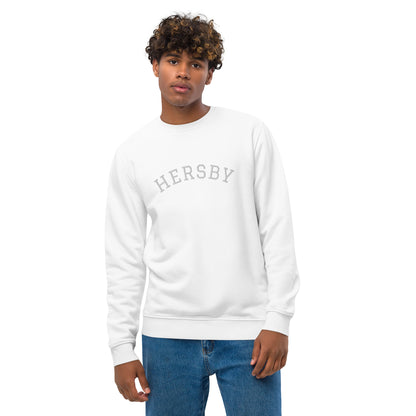 HERSBY - Premium unisex eco collegetröja med brodyr - 4 färger