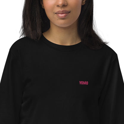 YOMO-print left chest - Unisex organic sweatshirt